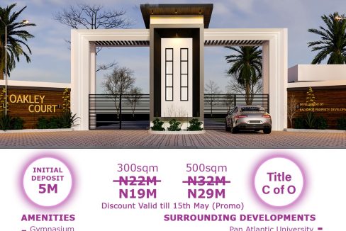 OAKLEY COURT IDERA SCHEME IBEJU LEKKI