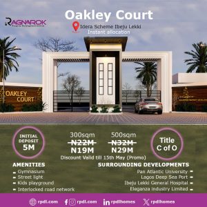 OAKLEY COURT IDERA SCHEME IBEJU LEKKI